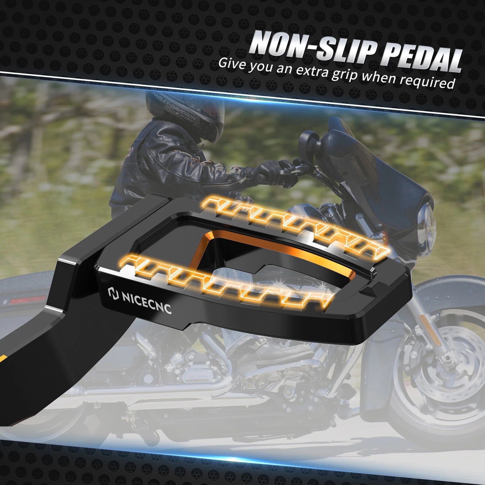 Alu Rear Brake Lever Pedal for Harley Street Glide FLHX, FLHXS, ST, FLHXST (2014–2023)