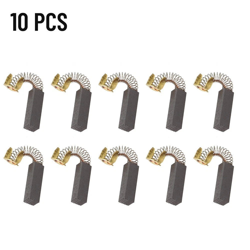 Pack of 10 Heavy Duty Carbon Brushes for Electric Motors (20mm x 7mm x 6mm)