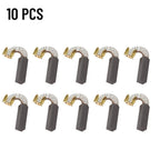 Pack of 10 Heavy Duty Carbon Brushes for Electric Motors (20mm x 7mm x 6mm)