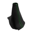 Automatic Shift Boot for Kia Soul (2011–2013) Carbon Fiber Green Stitch