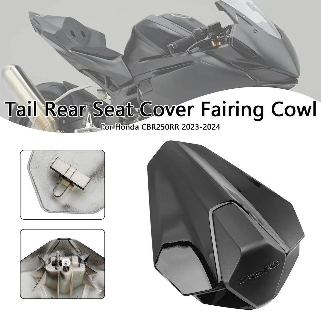 Rear Tail Pillion Seat Fairing Cover for Honda CBR250RR (2023–2024) Black