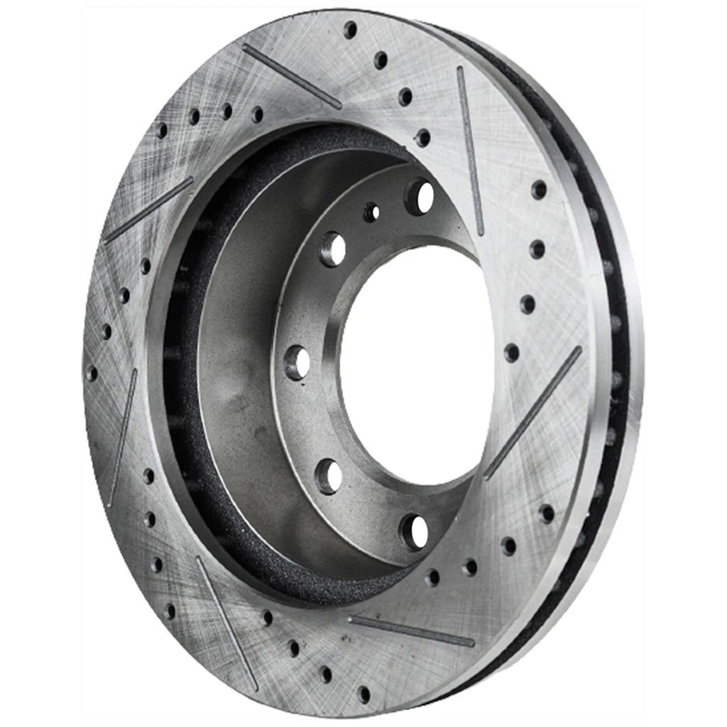 Disc Brake & Pad Kit for Hummer H2 (2003) - Cross-Drilled Semi-Metallic