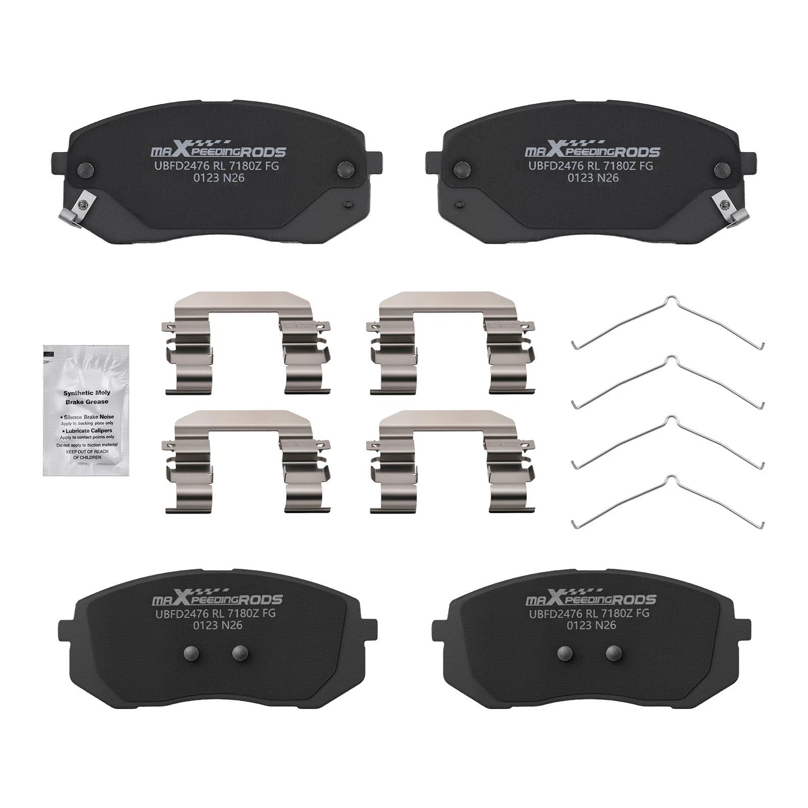 Front Ceramic Brake Pads Set for Hyundai Kona Electric (2021–2024) / Sonata (2015–2019)