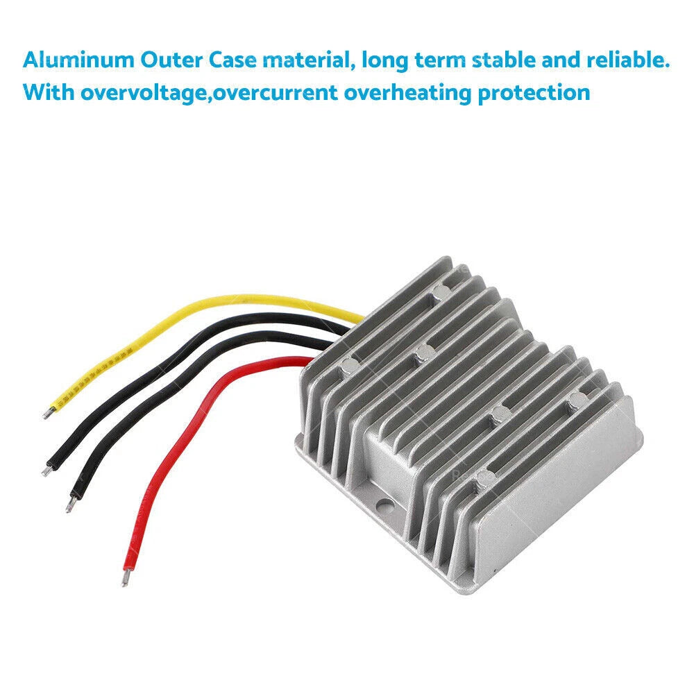 DC/DC Converter 12V to 13.8V 18A 248W Waterproof for Car Truck