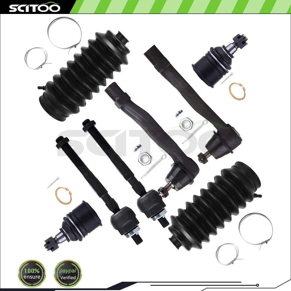 10Pcs Front Suspension Control Arms Tie Rod Ends for Acura Integra (1994–1997)