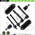 10Pcs Front Suspension Control Arms Tie Rod Ends for Acura Integra (1994–1997)