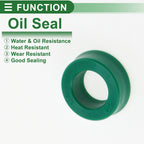 Set of 5 Oil Seal Rotary Shaft Seal 12x20x7mm High Pressure Green