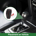 Gear Shift Knob Cover for Mazda CX-30 (2020–2022) Black Carbon Fiber Red