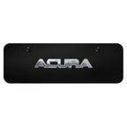Chrome Name on Black Mini License Plate - Officially Licensed for Acura