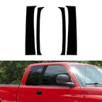 4 Pcs Outer Door Pillar Trim Black for Dodge Ram (1994-2001)