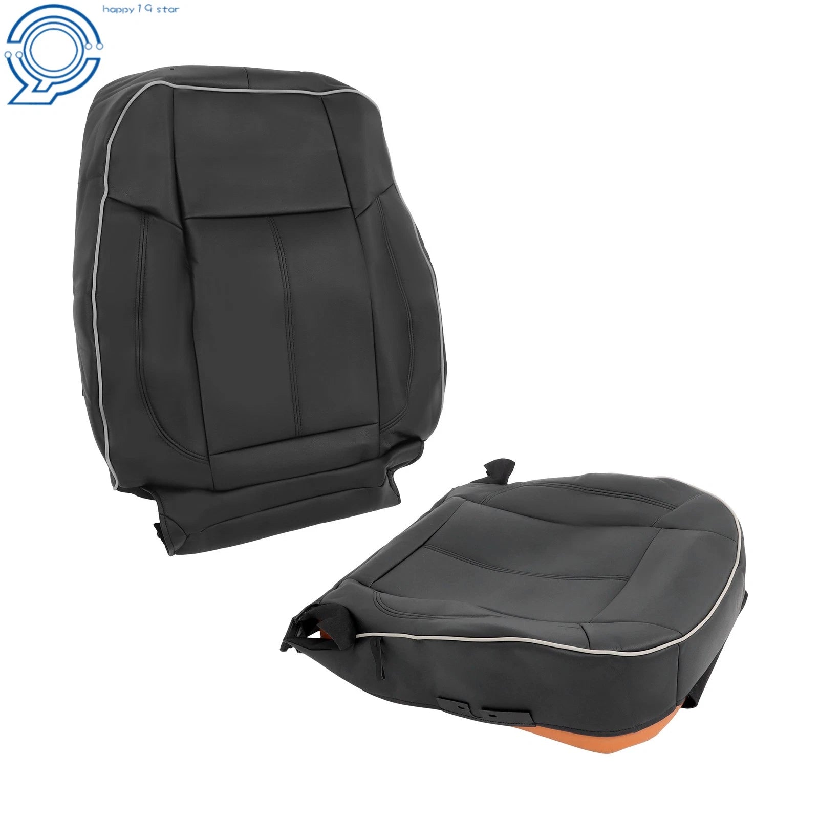 Black Leather Driver Side Seat Cover for Hummer H3 (2006–2010)
