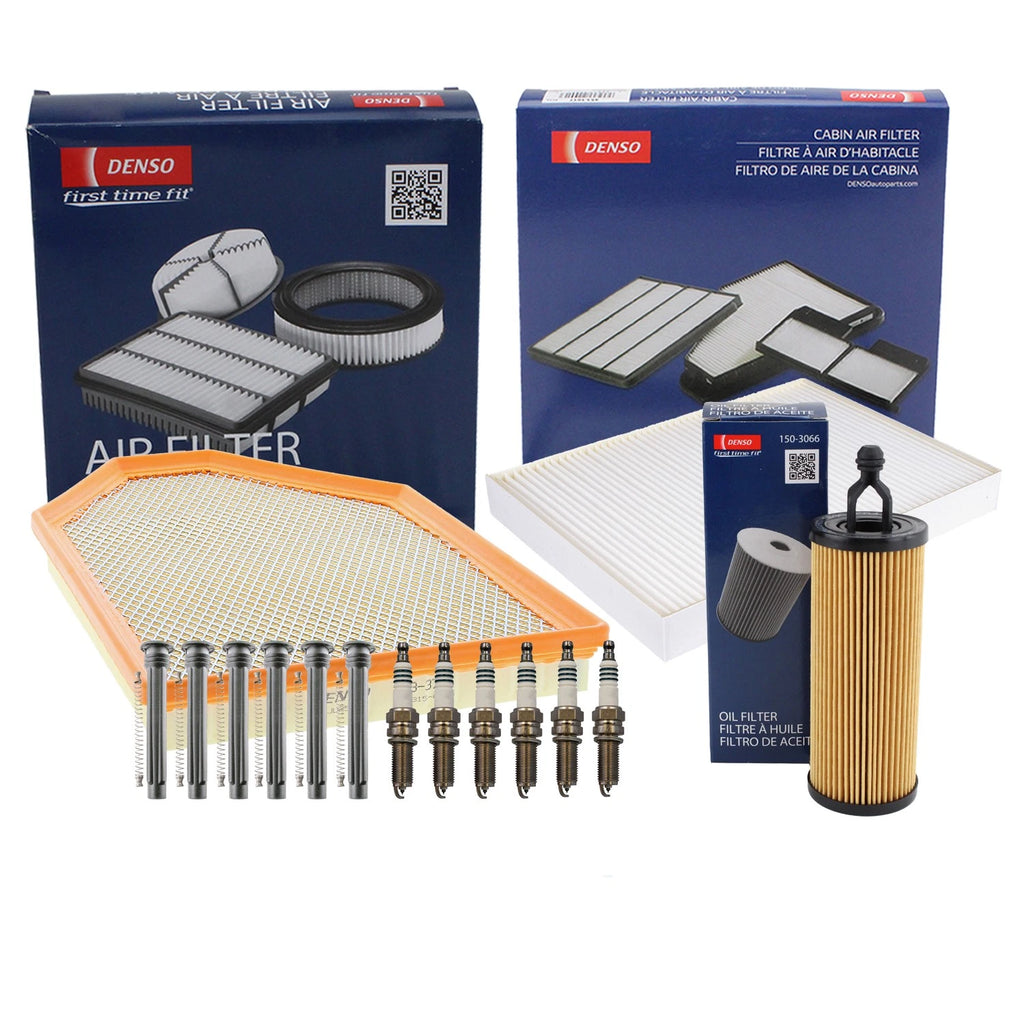 Denso Tune Up Kit 6 Spark Plugs & Boots for Dodge 300 Challenger Charger (2011–2023)
