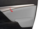 Front Insert Door Panel for Honda Civic Sedan (2012–2015) Gray Leather Synthetic