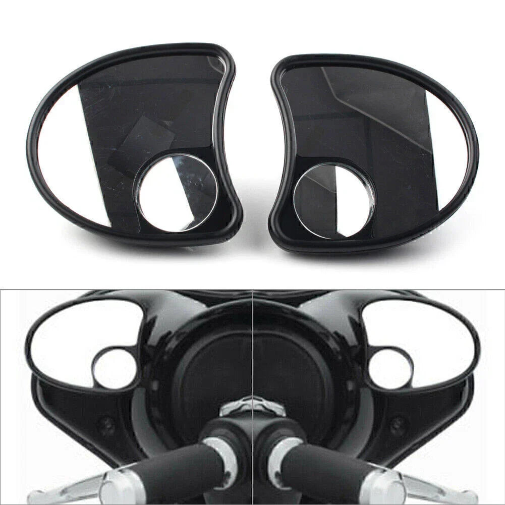 Fairing Mount Blind Spot Side Mirrors for Harley Batwing Touring (96-13)
