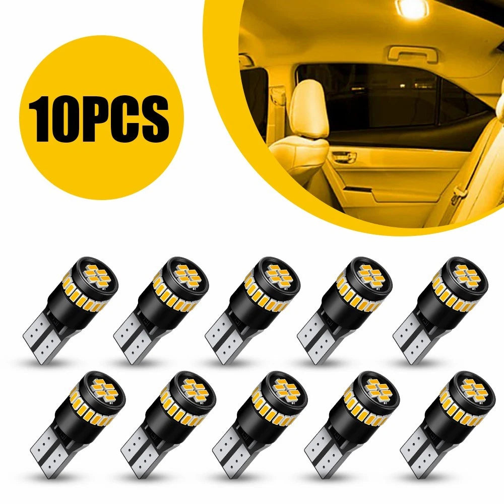 AUXITO T10 LED Door License Plate Side Marker Light Bulbs 194 W5W for EXXI (N/A)