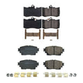 PowerStop Z17 Low-Dust Ceramic Brake Pads Kit for IS300 RC350 (2001–2006)