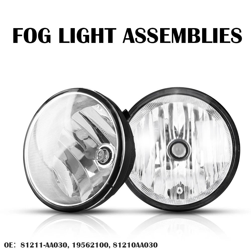 2X Fog Light Lamp Assemblies for Tacoma (2005–2011) Tundra (2007–2013)