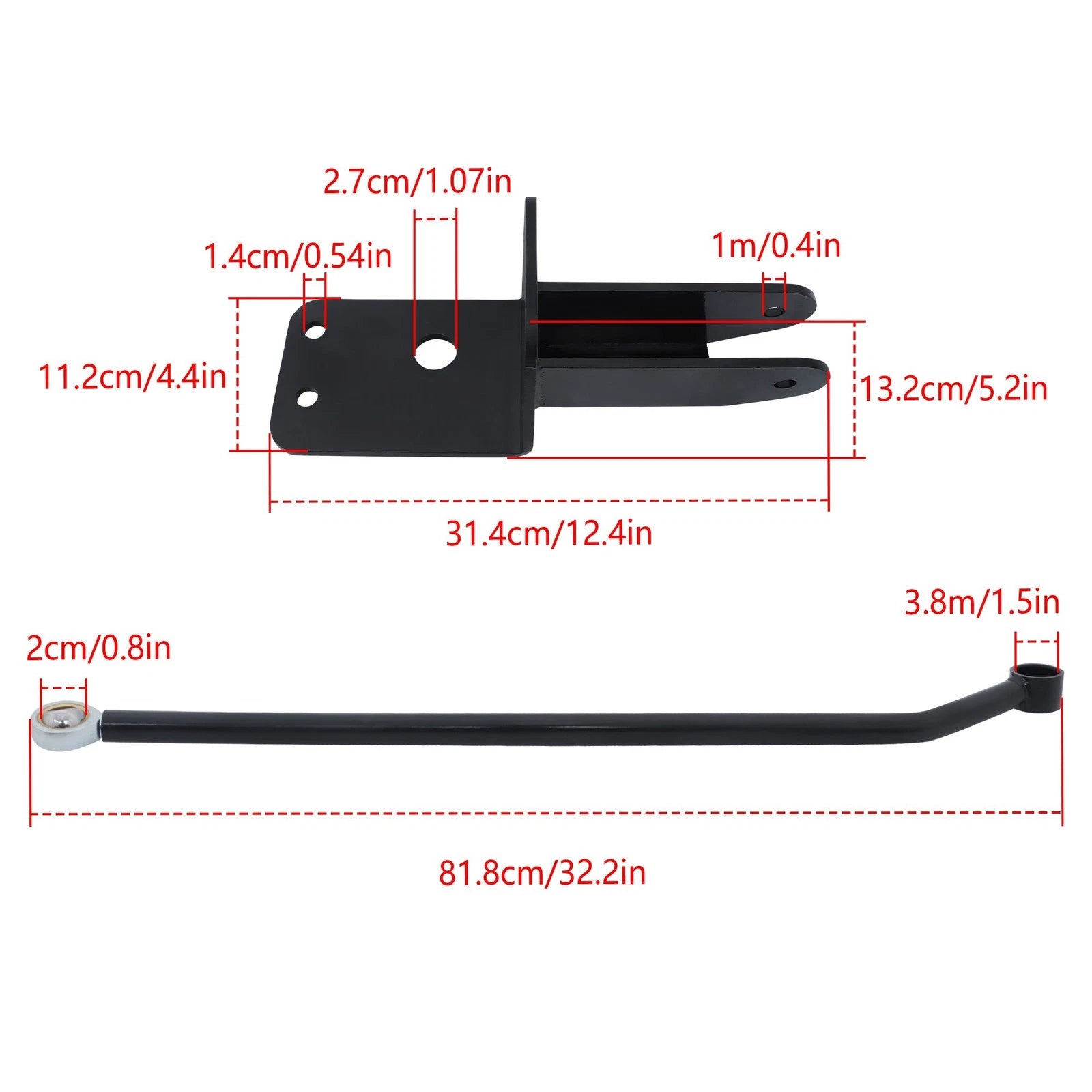 Adjustable Front Track Bar for Jeep Cherokee XJ (1984–2001) 4-6.5 Inch Lift