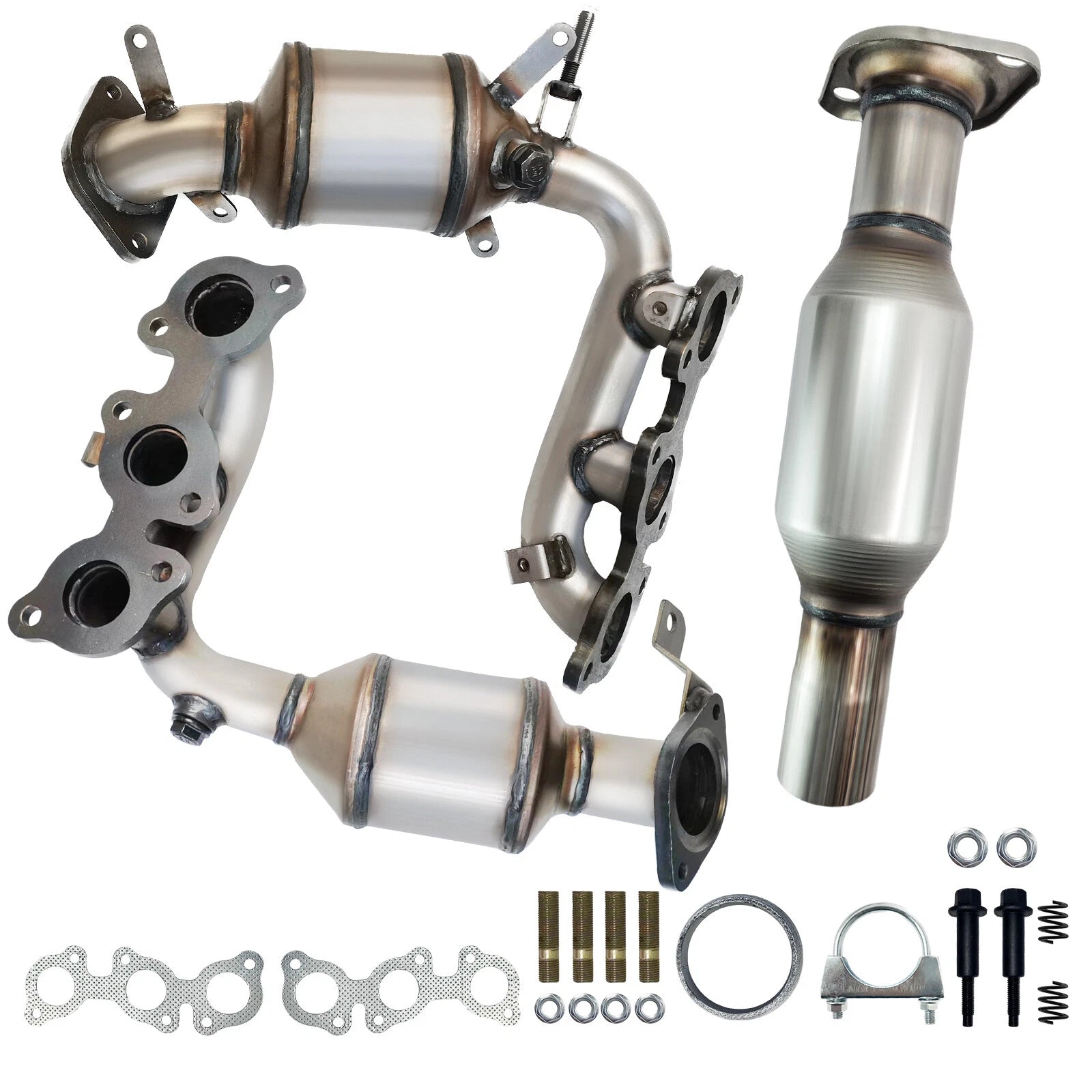 3X Catalytic Converter for Toyota Sienna 3.3L (2004–2006) Bank 1 Bank 2 FWD