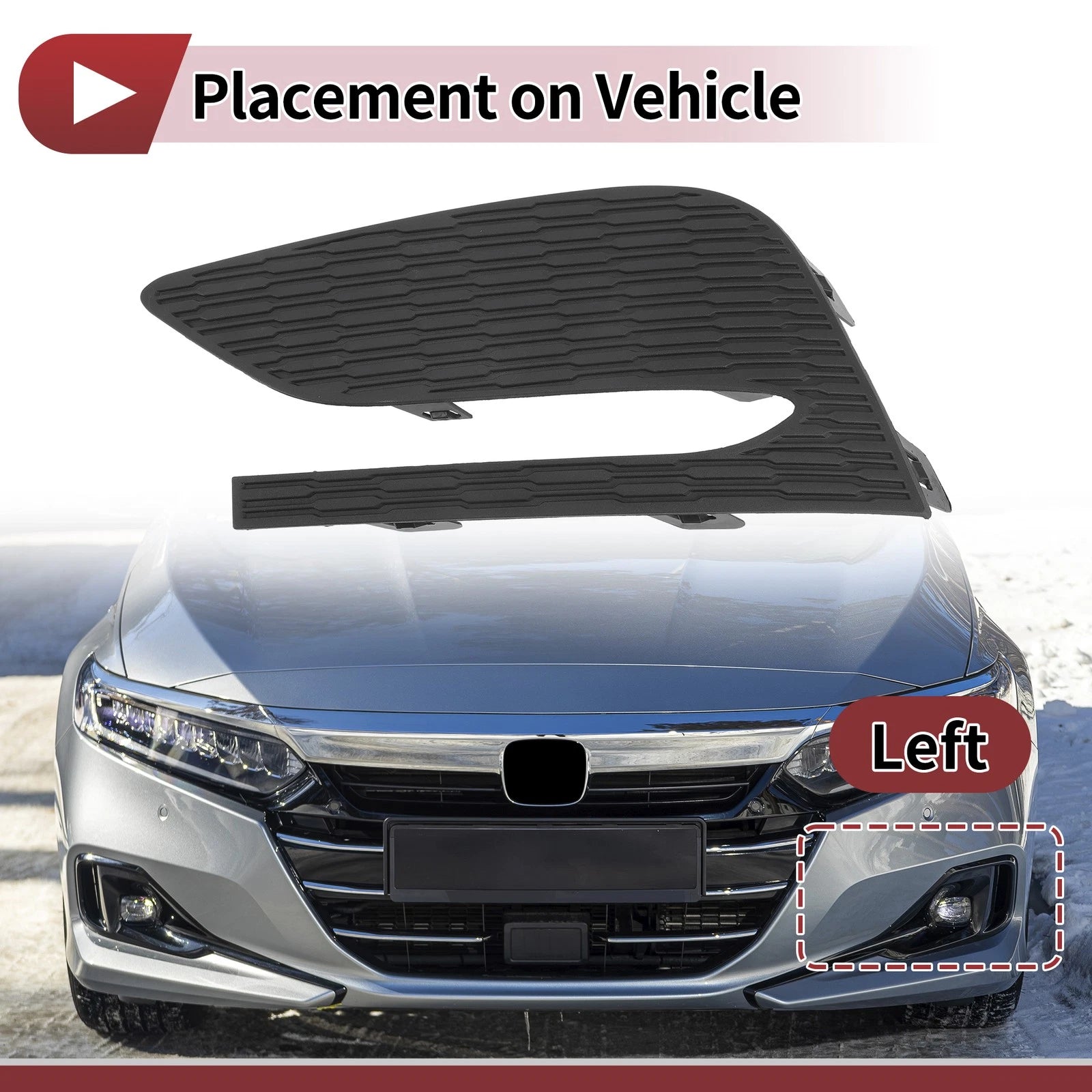 1 Pc Fog Light Grill for Chevy Cruze (2016–2018) No. 84095930