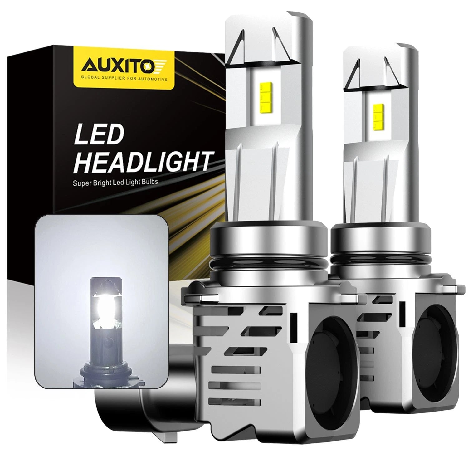 AUXITO 9006 HB4 LED Kit Low Beam Light Bulbs 6000LM 60W 6500K (Fits Various)