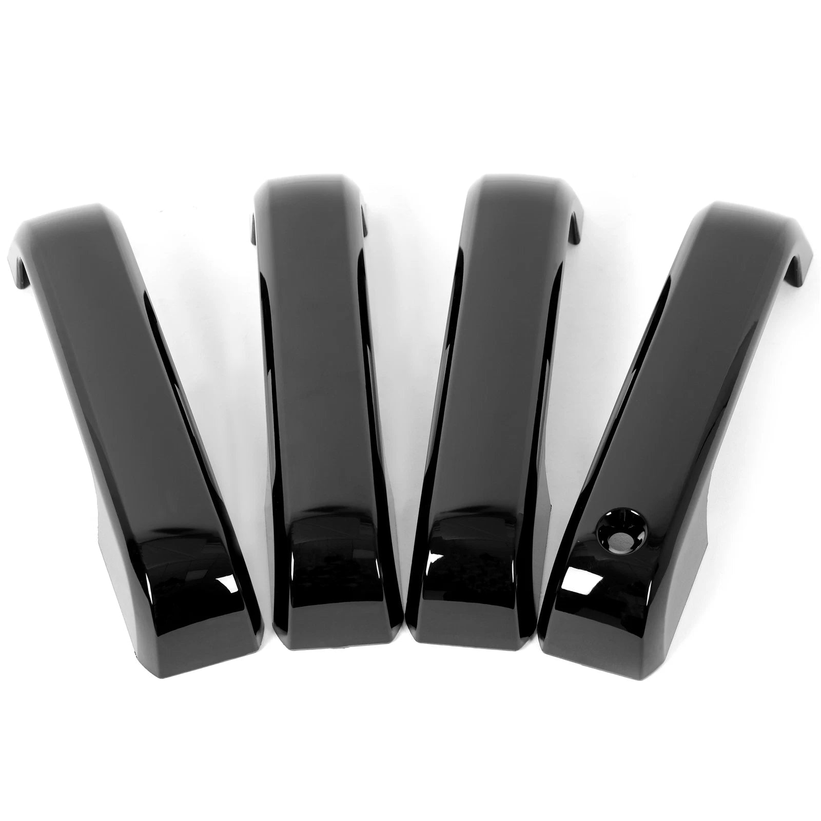 Set of 4 Door Handle Covers for Ford F150 (2015–2020) F250 F350 (2017–2022) Glossy Black