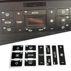A/C Button Repair Sticker for Car (Black Overlay)