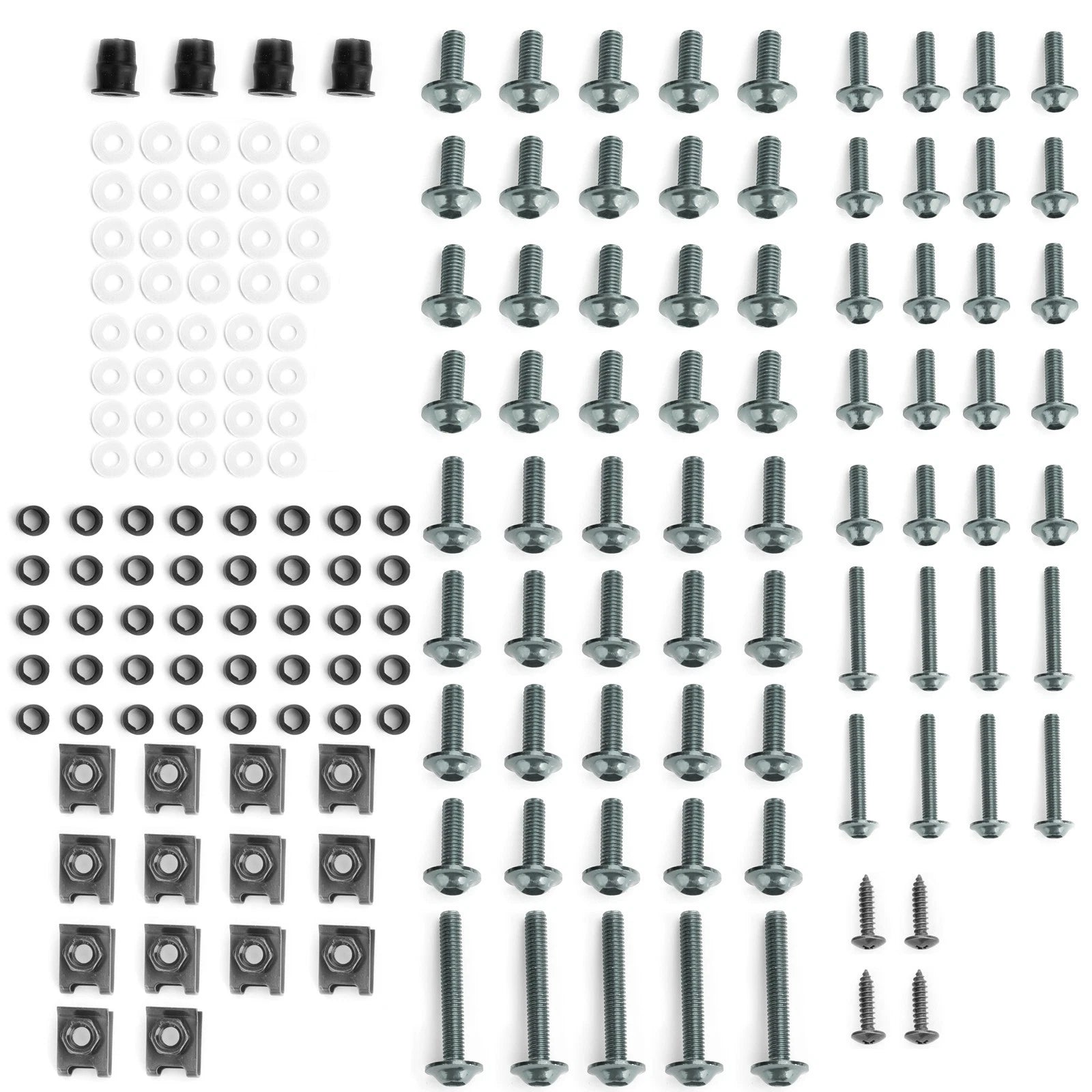 177PCS Fairing Bolts Kit M5/M6 for Sportbikes (Universal)