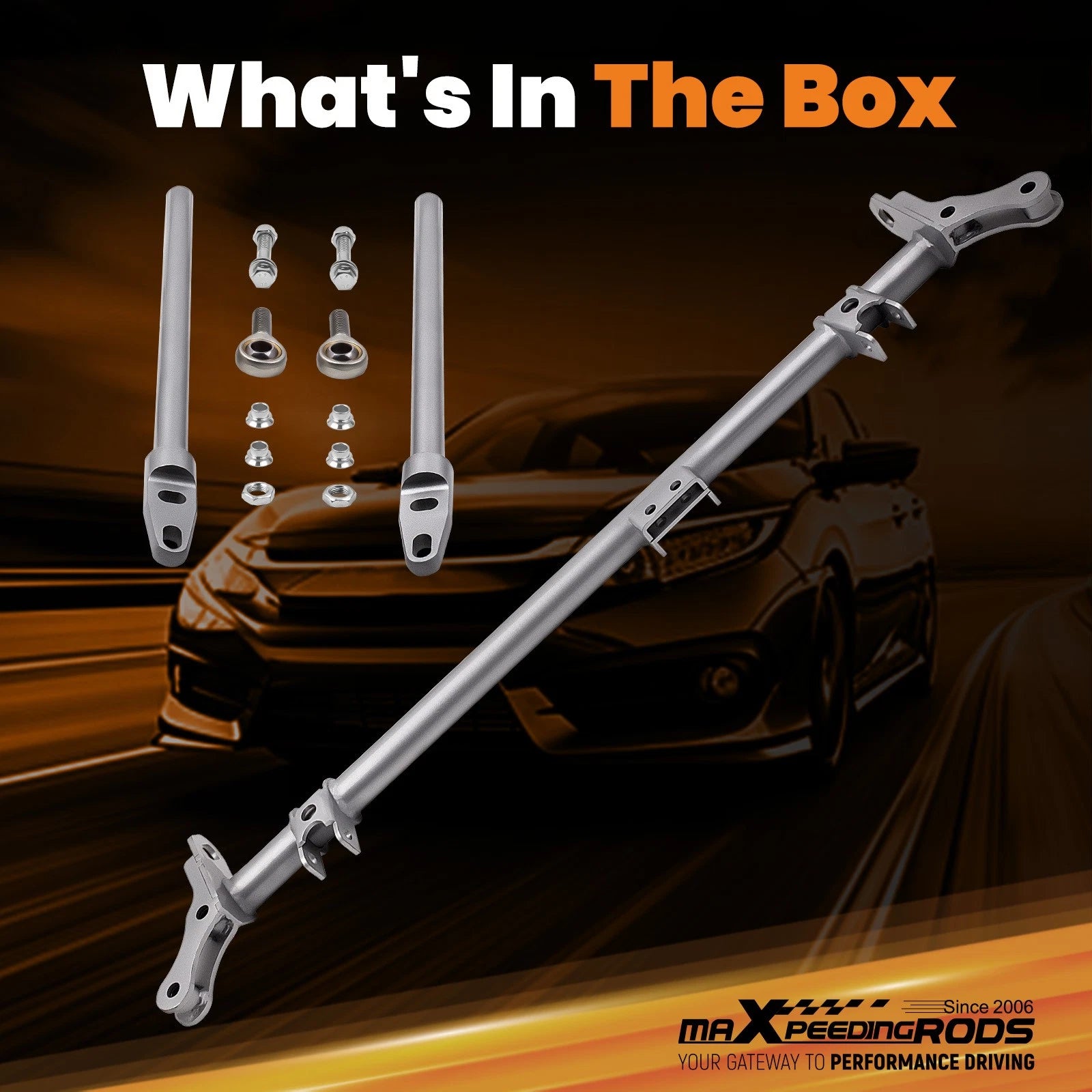 Front Traction Bar Tie Rods for Honda Civic CRX (1988–1991)