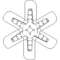 Cooling Fan 6 Blade for International 544 656 664 2544 2656 2706 706 (A173726)