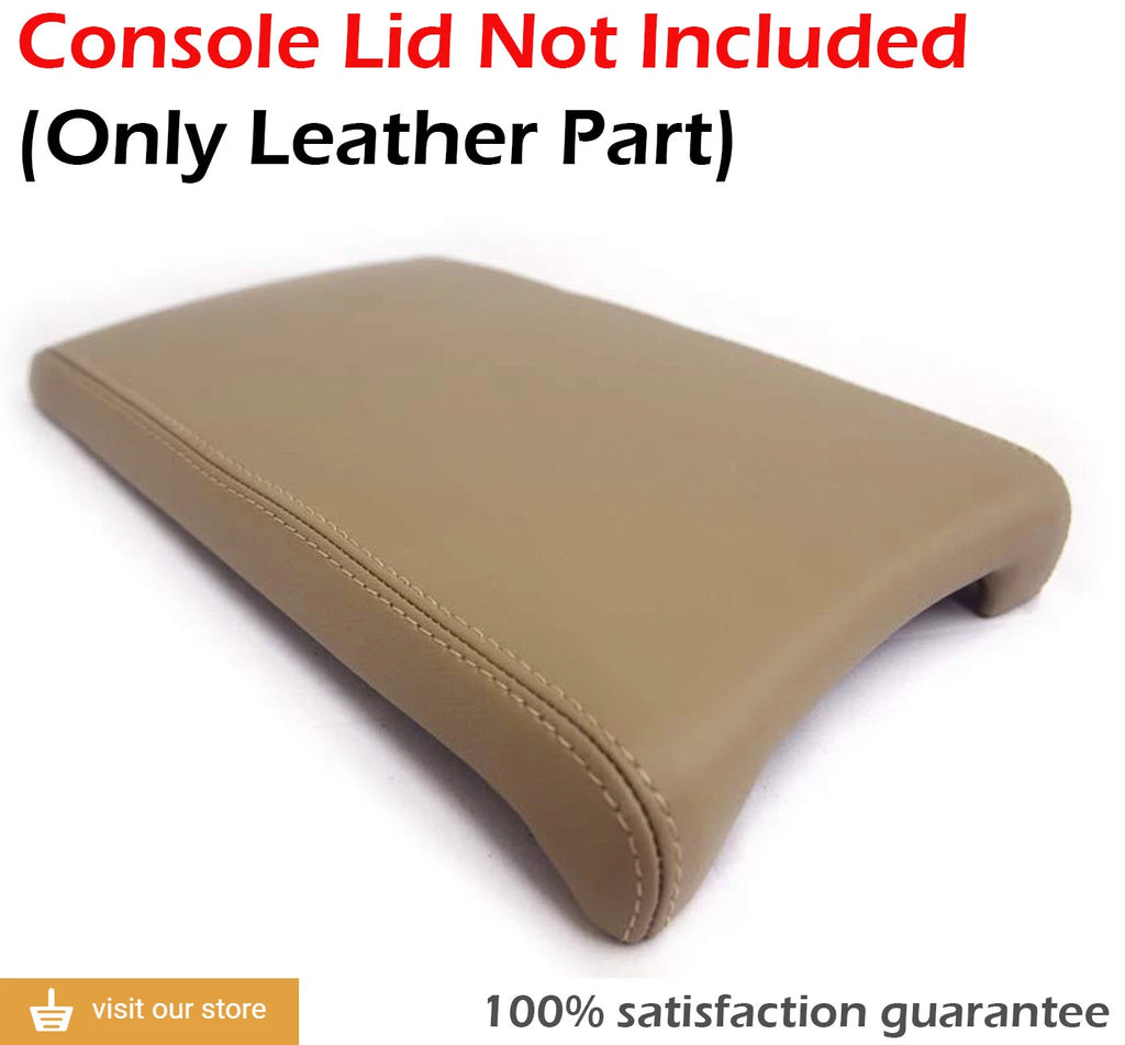 Leather Synthetic Center Console Armrest Cover for Acura RDX (2013–2018) Beige