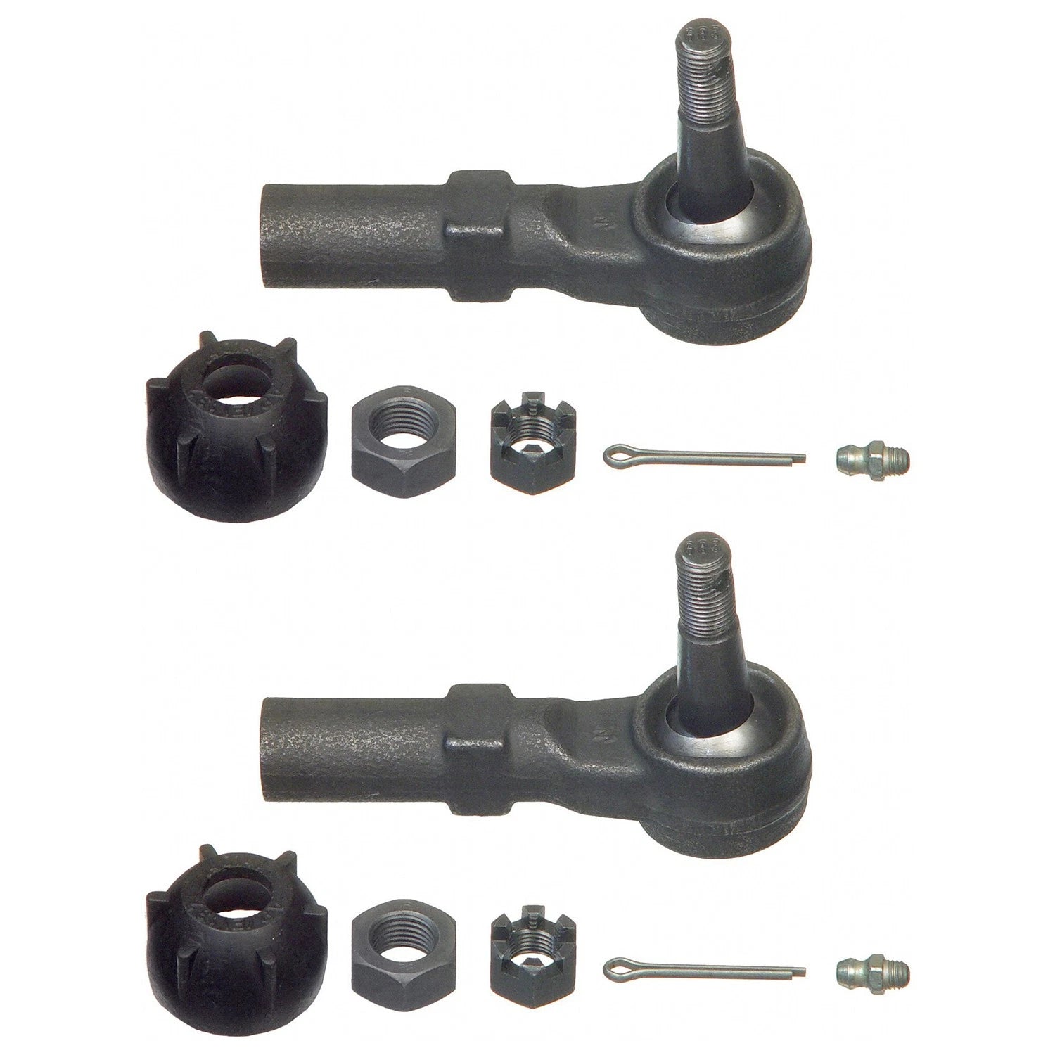 2X Moog Front Outer Steering Tie Rod Ends for Ford Probe 626 MX-6 Protege (1993–1998)