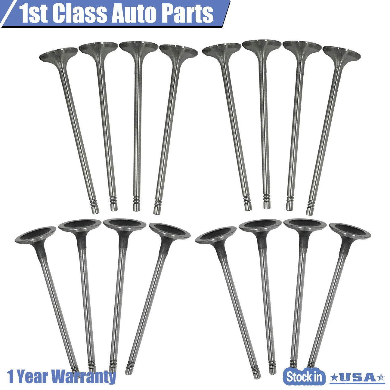 16PCS Intake Exhaust Valves Kit for Mini Cooper S R56 (2007-2013)