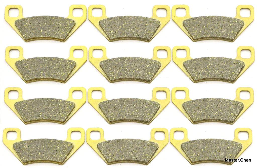 Set of 12 Front Rear Brake Pads for Arctic Cat 650 H1 XT (2004–2009)