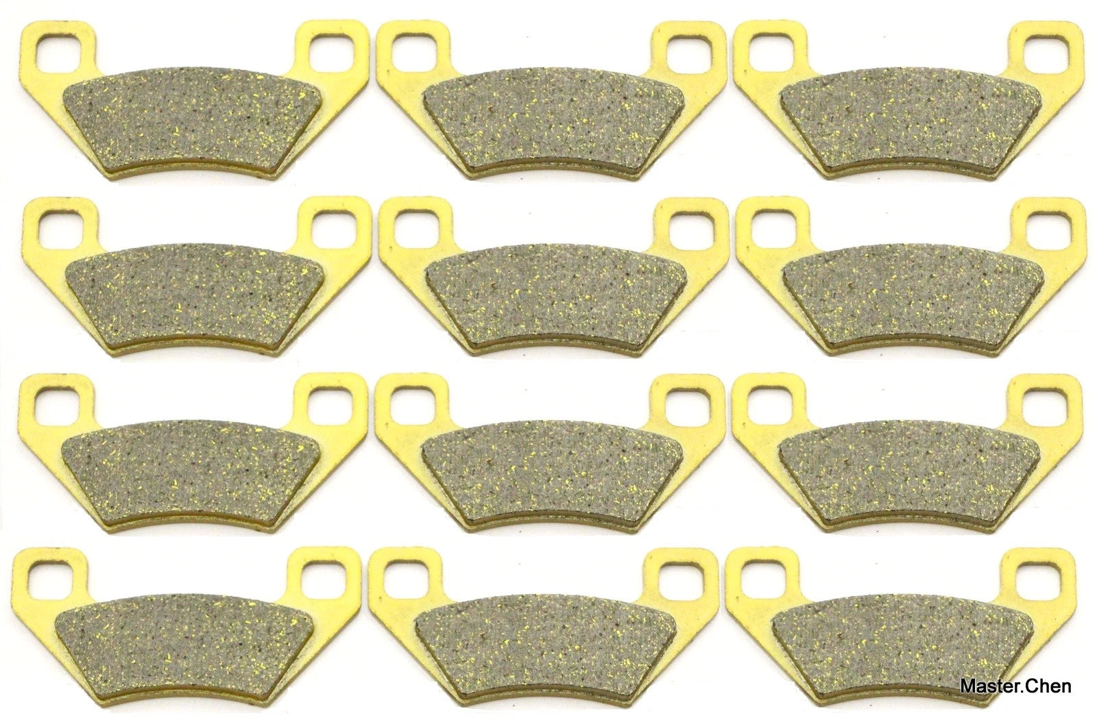 Set of 12 Front Rear Brake Pads for Arctic Cat 650 H1 XT (2004–2009)