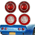 Set of 4 Tail Lights for Chevrolet Corvette C3 (1975–1979)