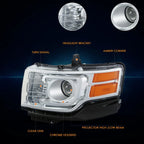 HID Projector Headlight Lamp Left Side for Ford Flex (2009–2012) Chrome