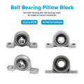 Pillow Block Ball Bearing for KFL001 (8/10/12/20mm ID) Zinc Alloy