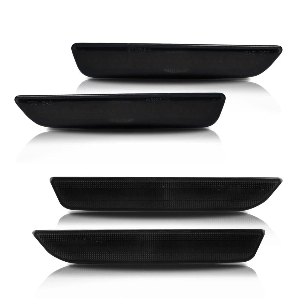 Set of 4 Smoked Lens Side Marker Lights for Ford Mustang (2010–2014)