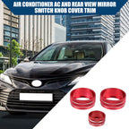Set of 1 AC and Rear View Mirror Switch Knob Cover for Toyota Camry XV70