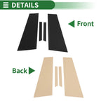 Set of 4 Door Pillar Window Trim for Mercedes CLS (2012–2014) Black
