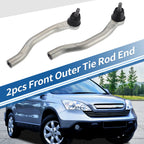 2X Front Outer Tie Rod End Links for Acura CL TL (No. ES3491/ES3490/53540S84A01)
