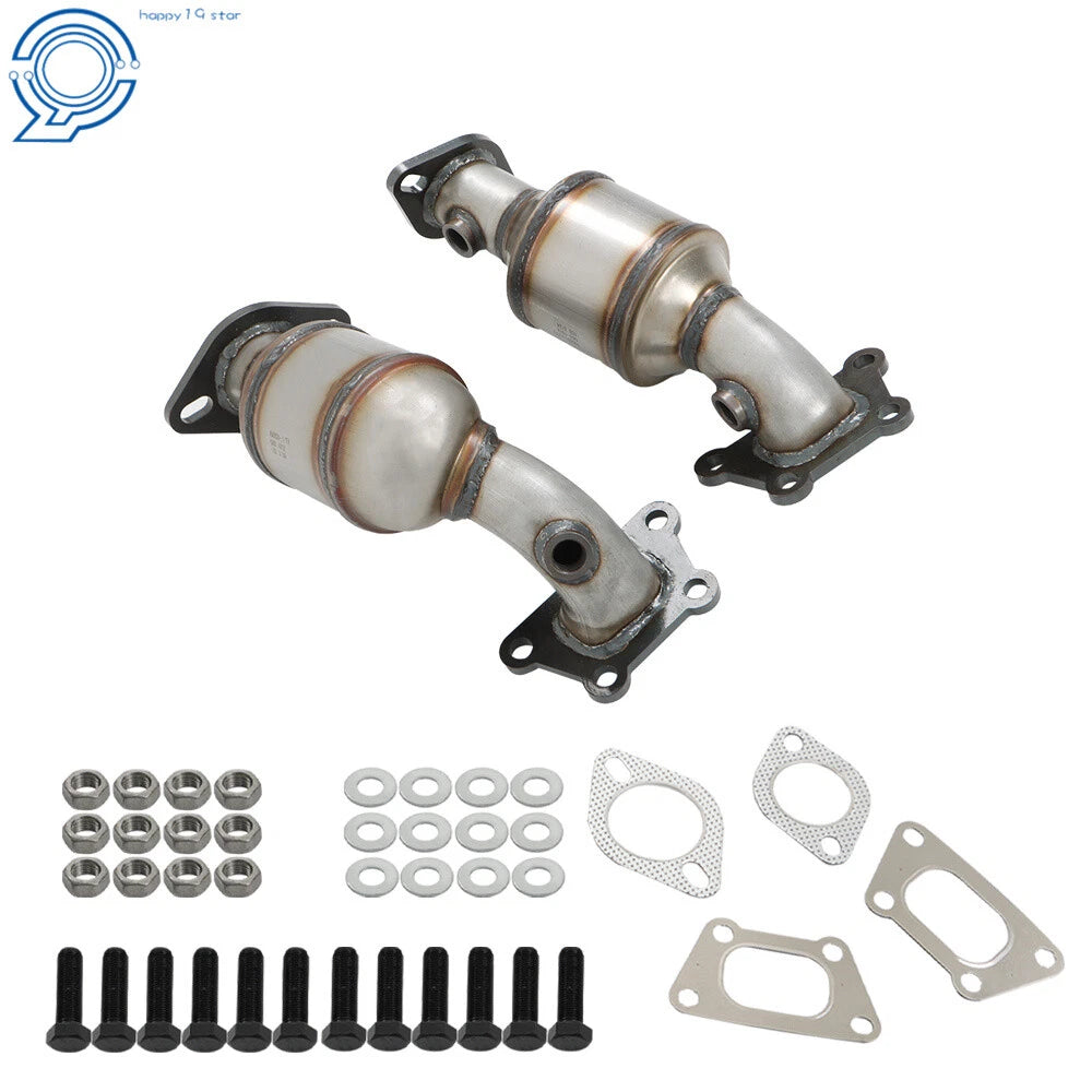 Set of 2 Front Catalytic Converters for GMC Terrain SLT SLE (2010–2012)