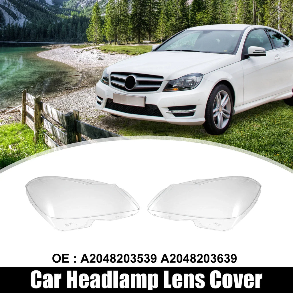 Front Headlamp Lens Cover for Mercedes Benz C Class W204 (2007-2014)
