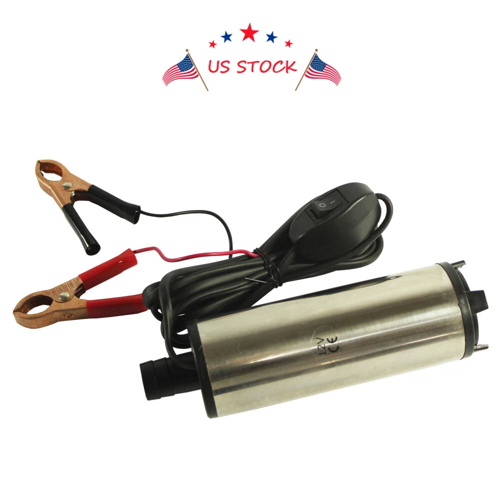 Electric DC 12V Submersible Transfer Pump for Diesel Water Oil (30L/MIN)