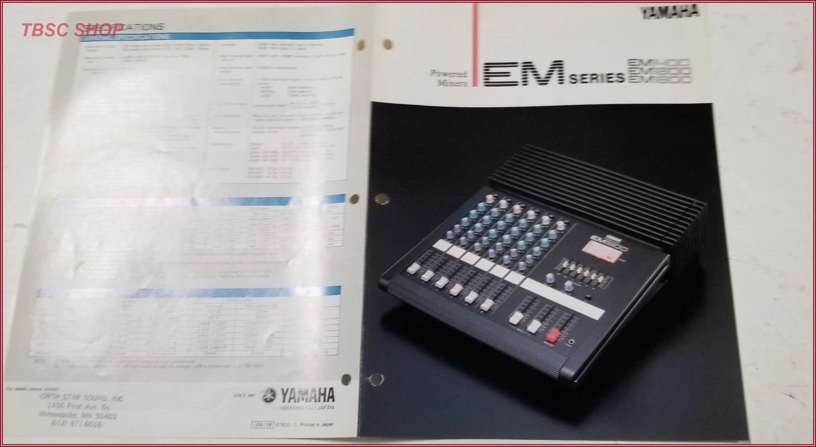 Yamaha EM1400 EM1600 EM1800 Integrated Mixer Sales Brochure