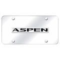 Chrome Name on Chrome License Plate - Officially Licensed for Dodge Aspen