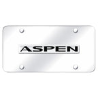 Chrome Name on Chrome License Plate - Officially Licensed for Dodge Aspen