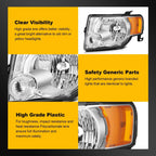 Set of 2 Headlight Assemblies for Ford Escape (2008–2012)