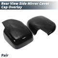 Pair Rearview Mirror Cap Overlay Gloss Black for Lexus Land Cruiser (2008–2021)